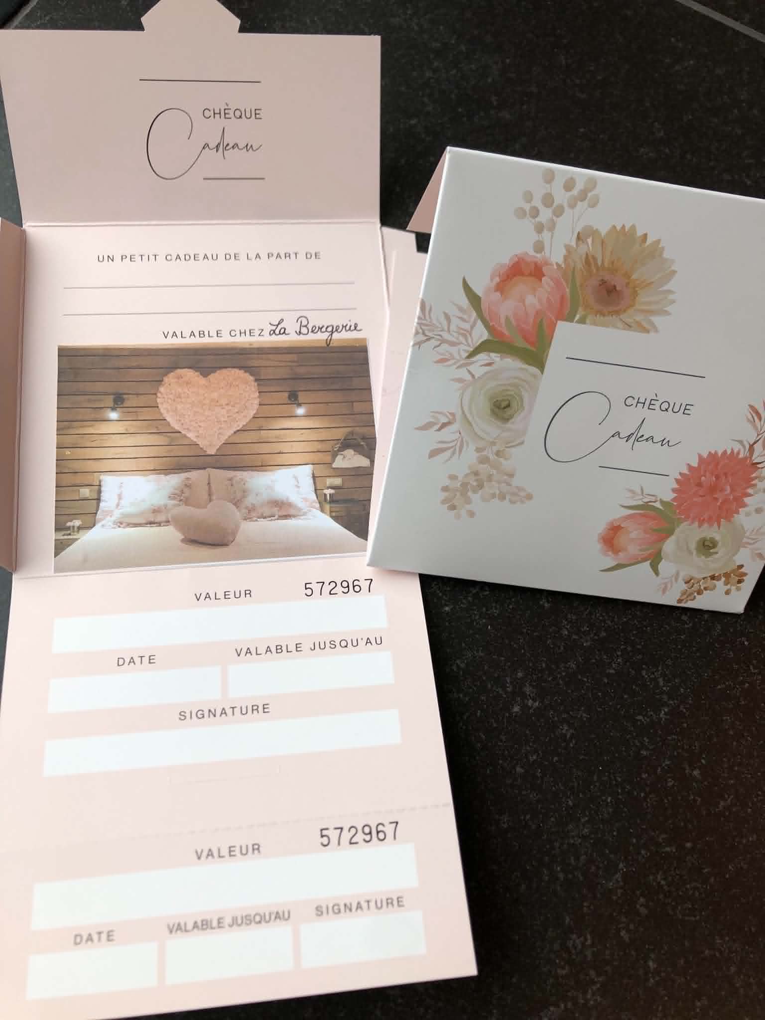 Chèque cadeau La Bergerie